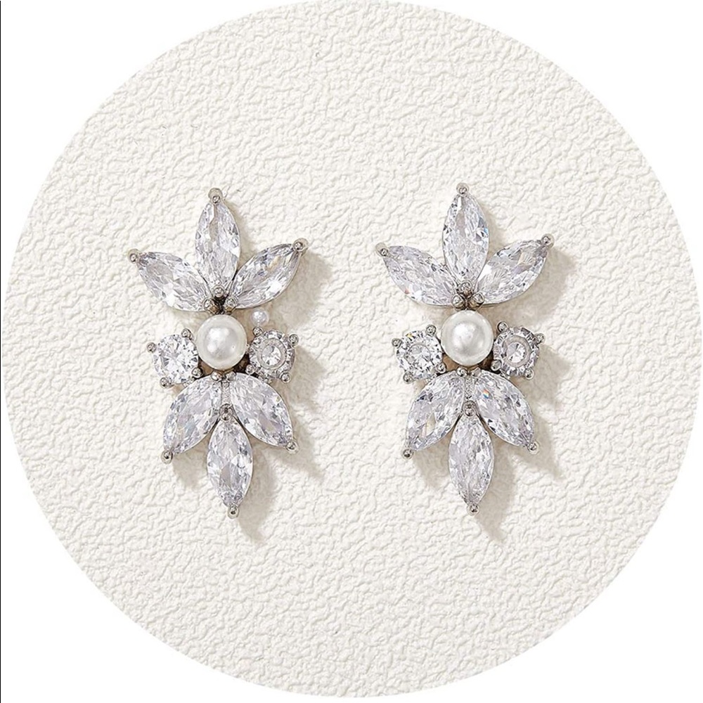 Marquise Cubic Zirconia Stud Earrings